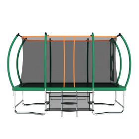8X14FT Outdoor Square Trampolines for Kids Adults Long Rectangular Tumbling Trampoline (Color: as Pic)